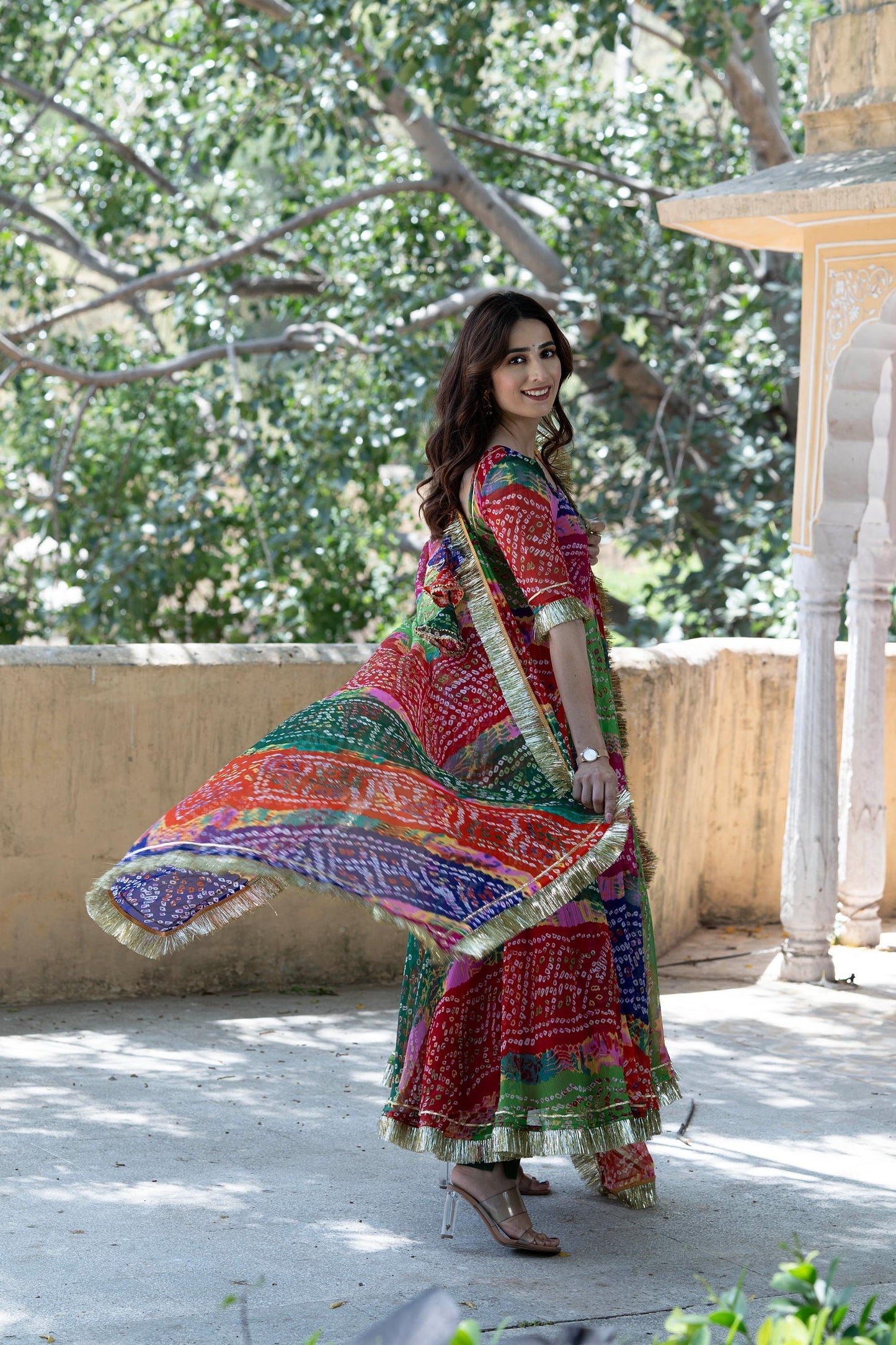 Rang Anarkali Kurta with Pant & Dupatta (Set of 3)