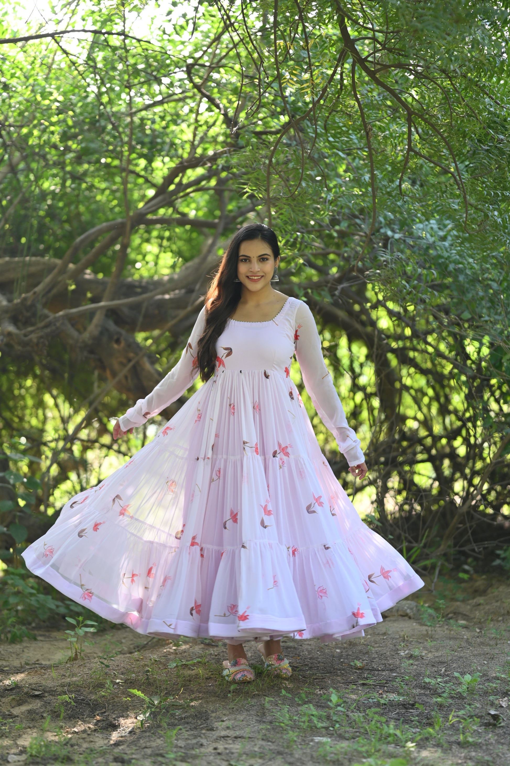 Lotus Anarkali Gown set