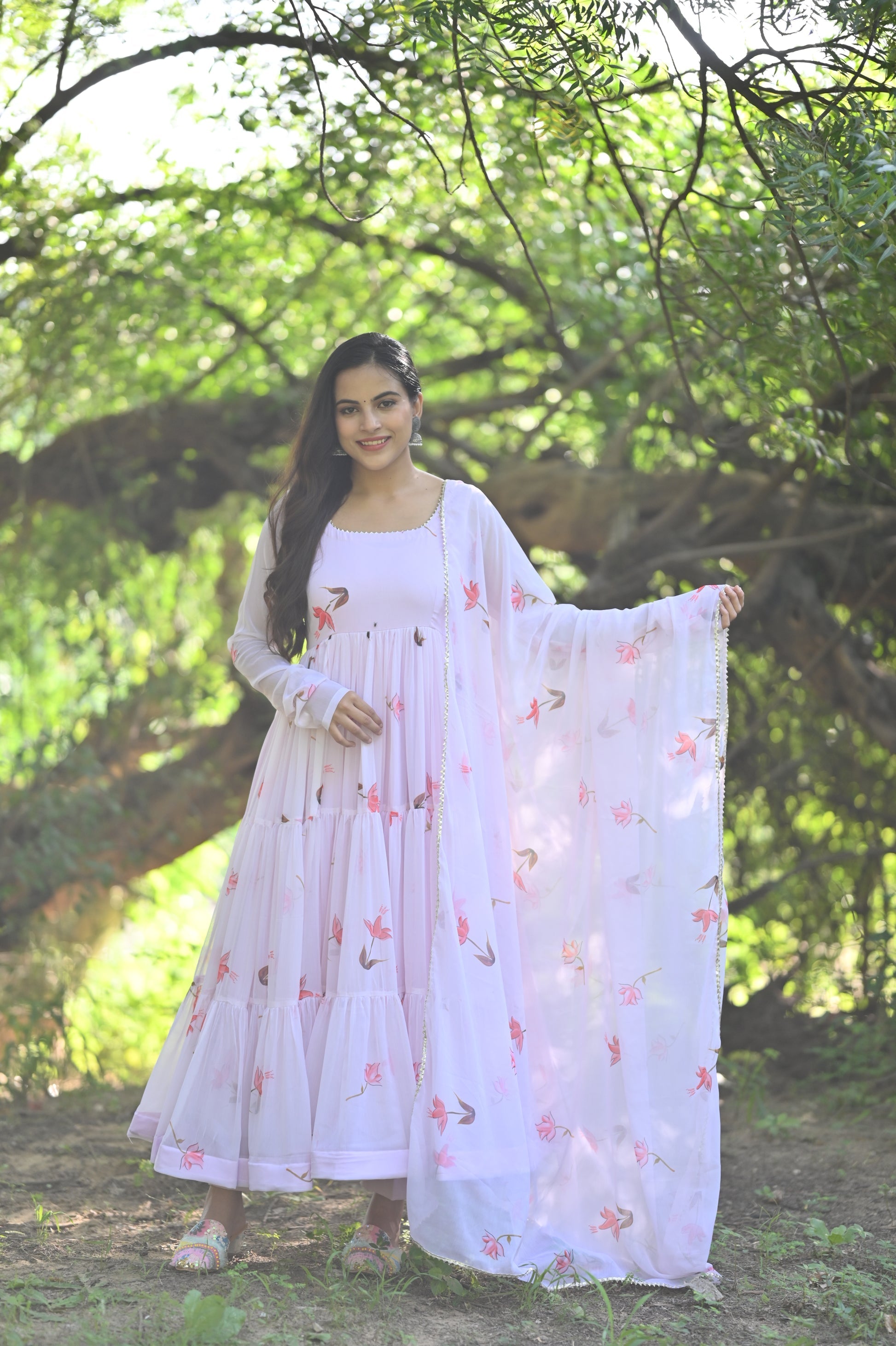 Lotus Anarkali Gown set
