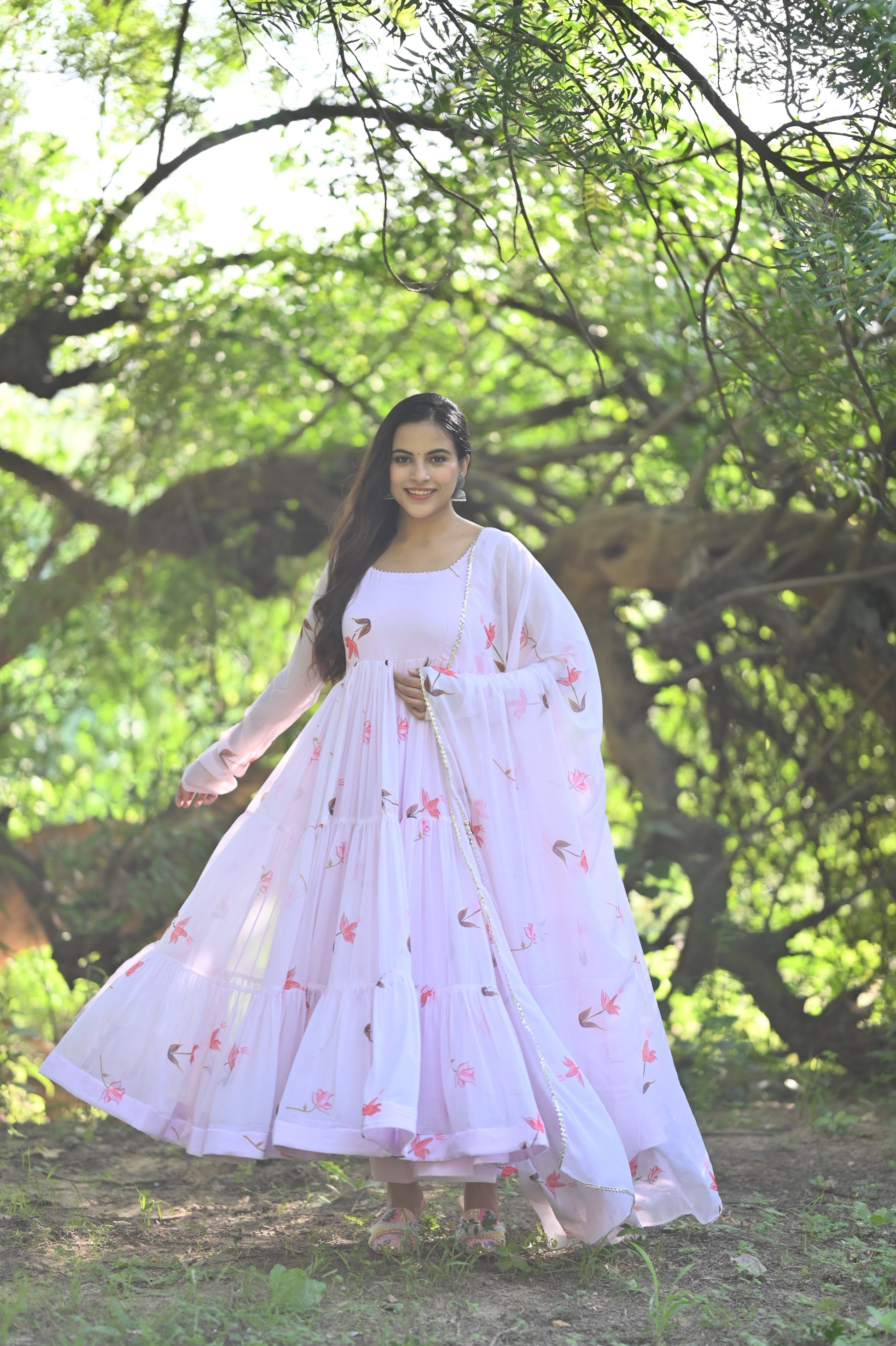 Lotus Anarkali Gown set
