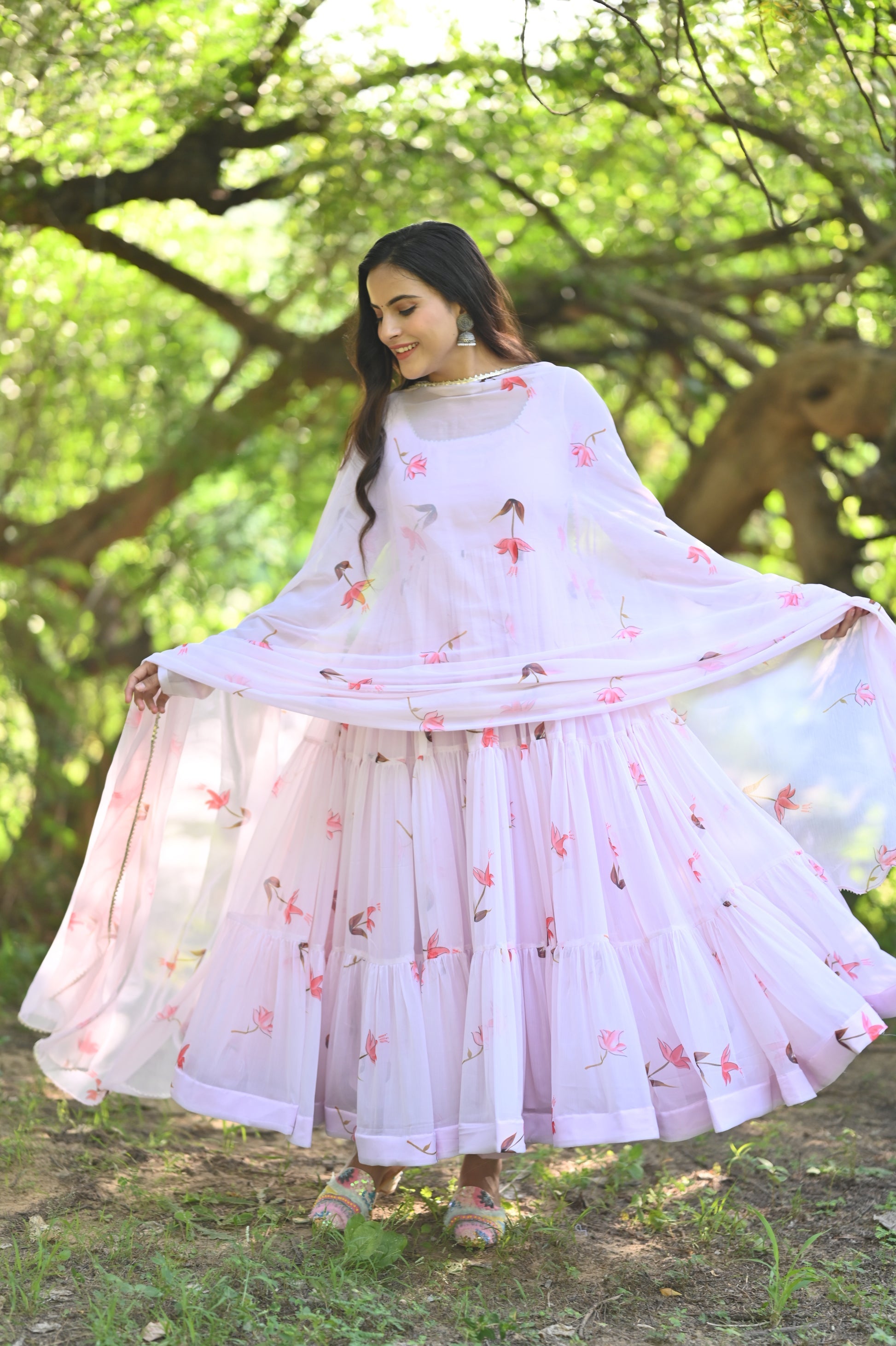 Lotus Anarkali Gown set