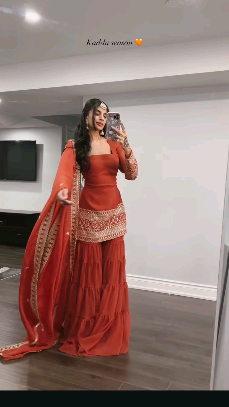 Embroidered Women's Stitched Sharara Pair